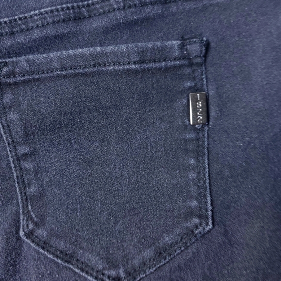 1822 Black Denim Shorts with Studs - Picture 5 of 7